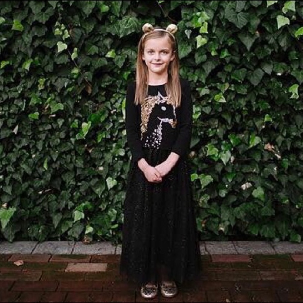 Black and gold tulle skirt